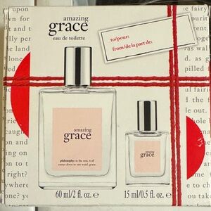 NEW Philosophy Amazing Grace Eau de Toilette Set - Red and White